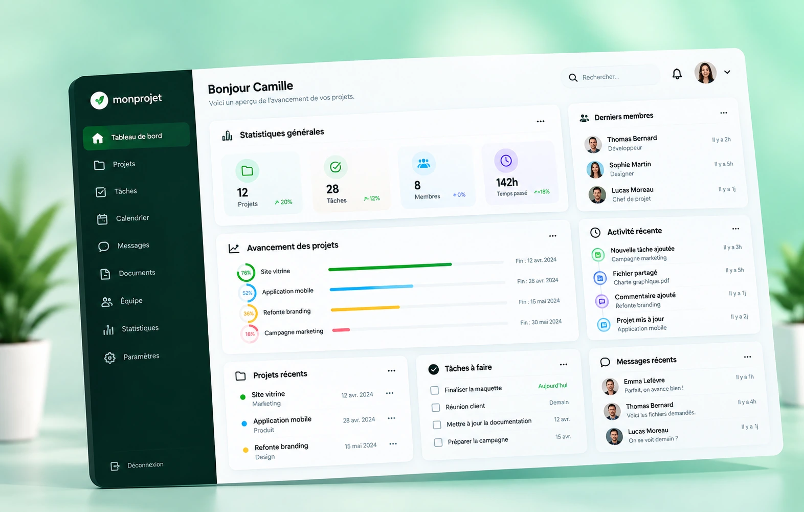 CRM Outil métier Magnolia — backoffice événementiel et pipeline devis